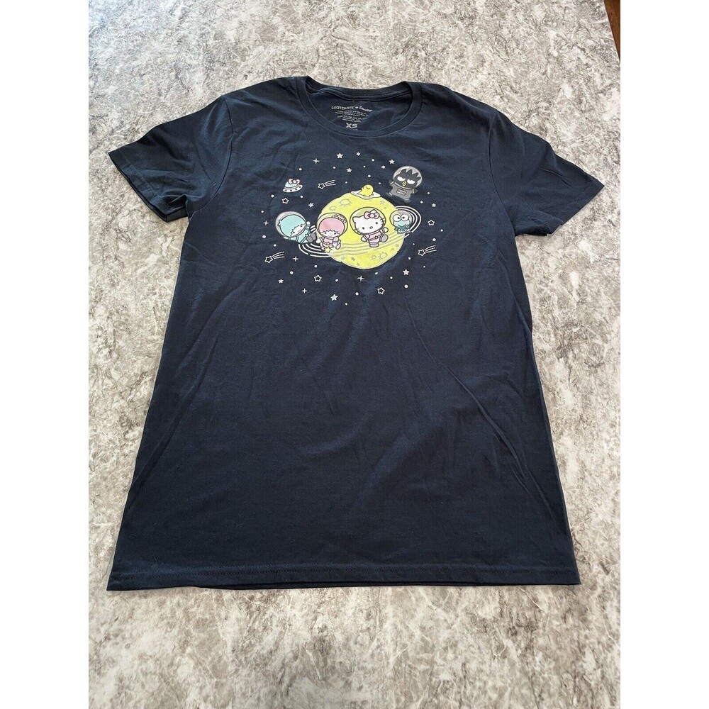 Hello Kitty And Friends Black T-Shirt Size XS Loot Crate 2019